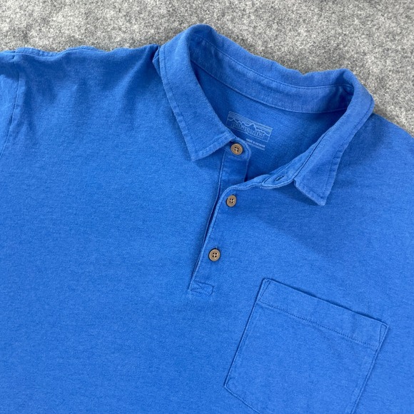 Patagonia Other - Patagonia Mens Polo Shirt XL Blue Short Sleeve
